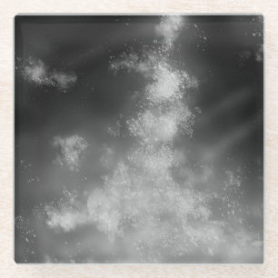Night Sky Smoke  Glass Coaster