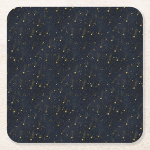 Night Sky Square Paper Coaster