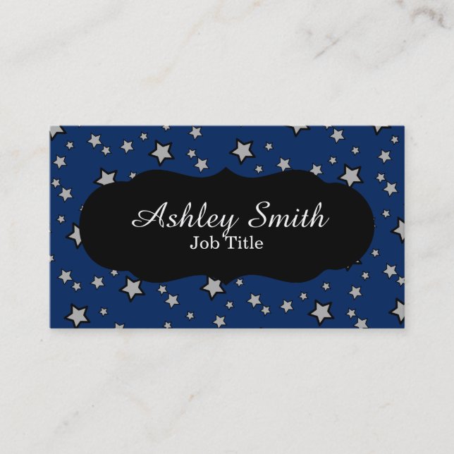 Night Sky Star Business Cards (Front)