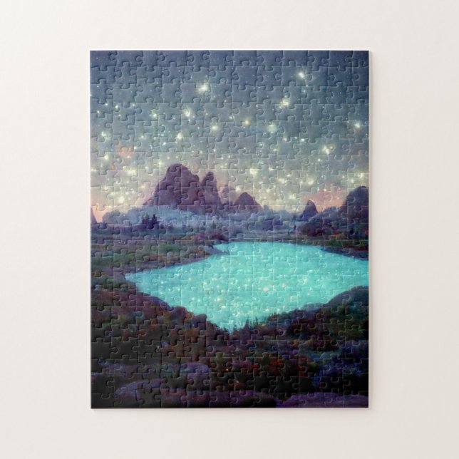 Night Sky Stars Fantasy Landscape Jigsaw Puzzle (Vertical)