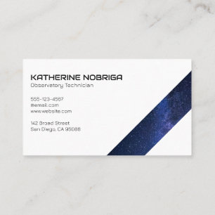 Night Sky   Trees   Stars in Space Business Card