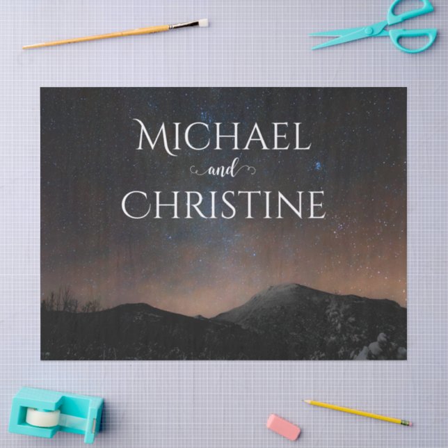Night sky wedding under the stars tissue paper (Craft)