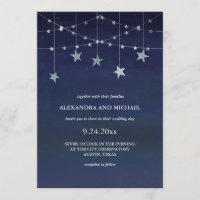Night Sky with Whimsical Garlands of Stars Wedding