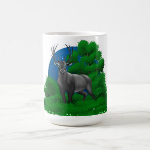 Night Stag Coffee Mug