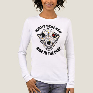 Night Stalker Rise In The Dark Cybernetic Skull Gr Tri-Blend Shirt