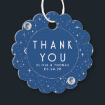 Night Star Celestial Mystical Blue Thank You Favour Tags<br><div class="desc">Starry night thank you favour tags</div>