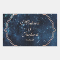 Night Star Sky Celestial Galaxy Wedding Monogram