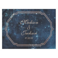 Night Star Sky Celestial Galaxy Wedding Monogram