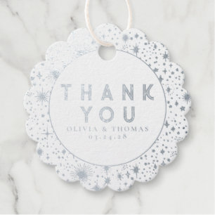 Night Stars Celestial Mystical Thank You Favour Tags