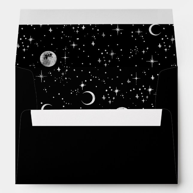 Night Stars Constellation Starry Night Mystical Envelope (Back (Bottom))