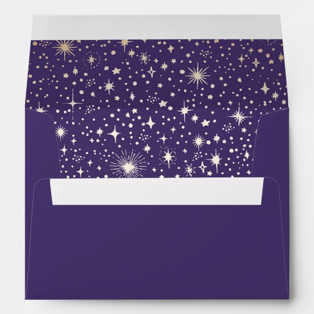 Night Stars Constellation Starry Night Mystical Envelope (Back (Bottom))