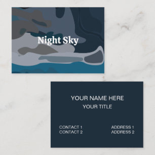 Night Stars Sky Business Card