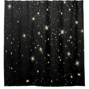 Night stars starry sky heaven shower curtain