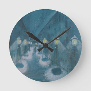 Night Street (Street By Night) (1922) Walter Grama Round Clock