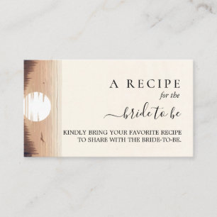 Night Sunset Moon Cloud Twilight Bridal Shower Enclosure Card