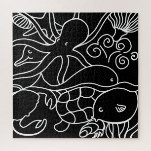 Night Swimming Jigsaw Puzzle