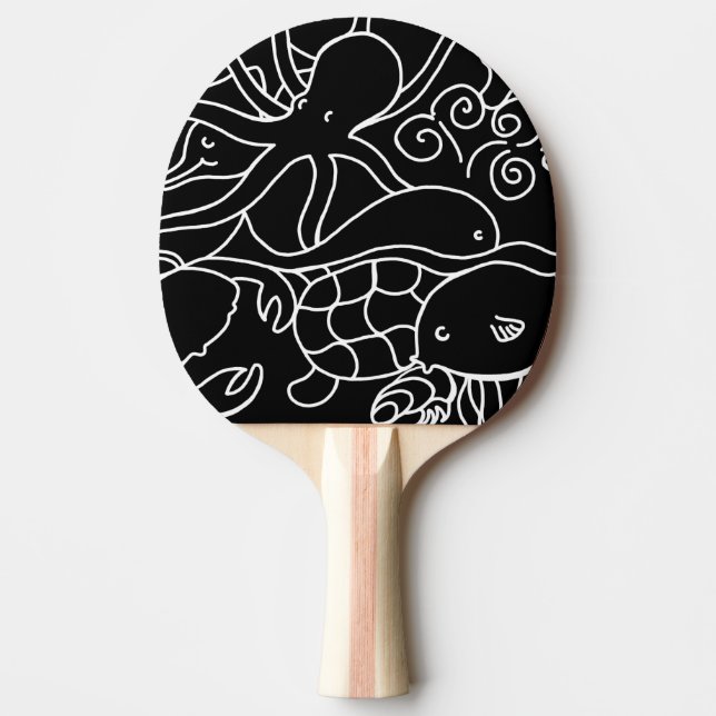 Night Swimming Ping Pong Paddle (Front)