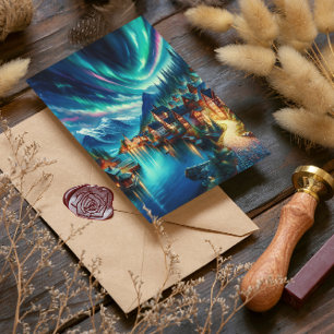 Night Symphony: Lake Serenity Postcard