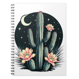 Night-time Cactus Blossom Notebook