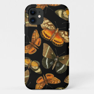 Night time moth and butterflies pattern Case-Mate iPhone case
