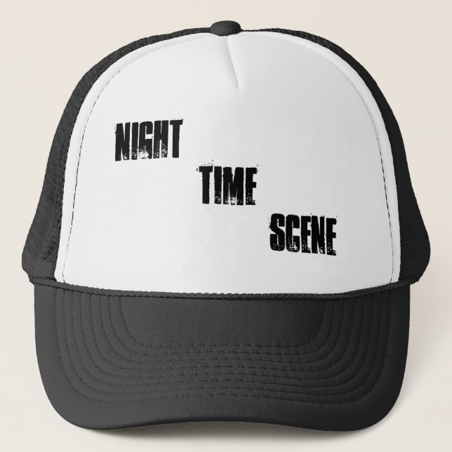 NIGHT TIME SCENE TRUCKER HAT (Front)