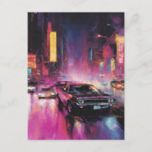 Night-time Street Racing in Vibrant City