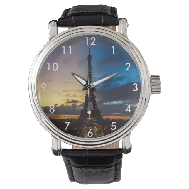 Night to Day over Eiffel tower from Trocadero Watch (Front)