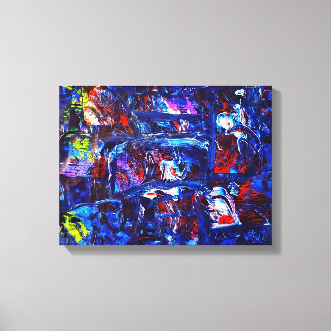 Night town canvas print (Front)