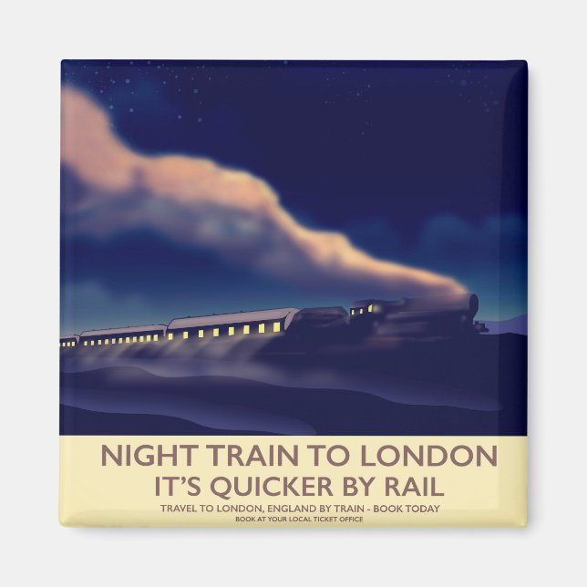 Night Train To London. Magnet (Front)