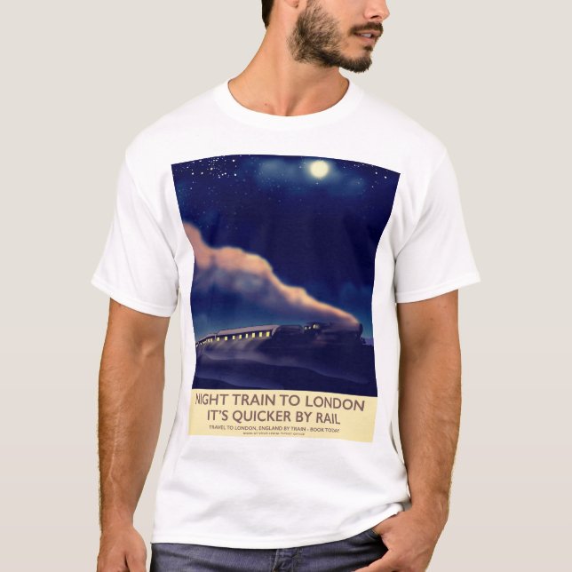 Night Train To London. T-Shirt (Front)