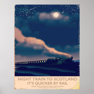 Night train to Scotland Poster