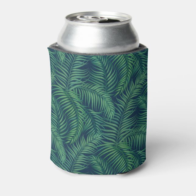 Night Tropical Palm Leaves can cooler (Can Back)