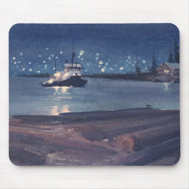 NIGHT TUG by SHARON SHARPE Mouse Pad (Front)