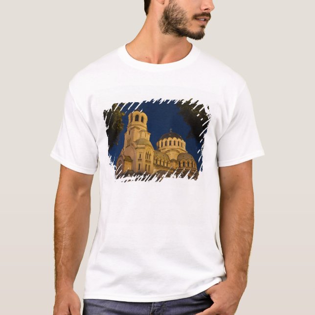 Night view of Alexander Nevski Cathedral T-Shirt (Front)