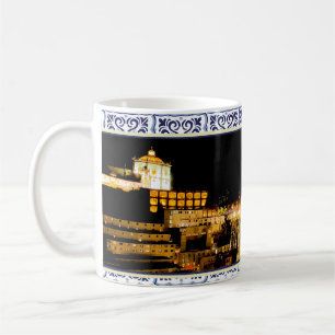 Night view of the D. Luís I Bridge in Porto Coffee Mug