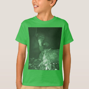 Night Vision Chimps – Trailcam Wildlife Design T-Shirt