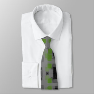 "Night Vision" Geometric Abstract Tie