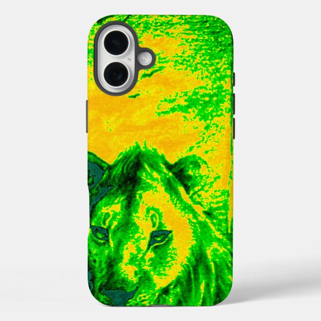 Night Vision Lion Art Fluorescent Print Case-Mate iPhone Case (Back)