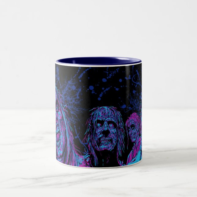 Night Vision Surprise - Funky Two-Tone Coffee Mug (Center)