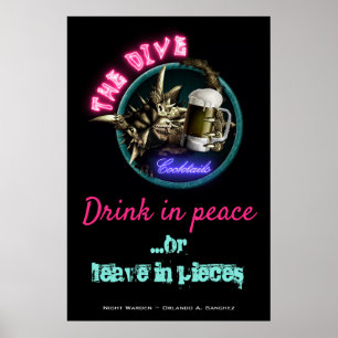 Night Warden - The Dive (Design #3) Poster