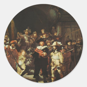 Night Watch Classic Round Sticker