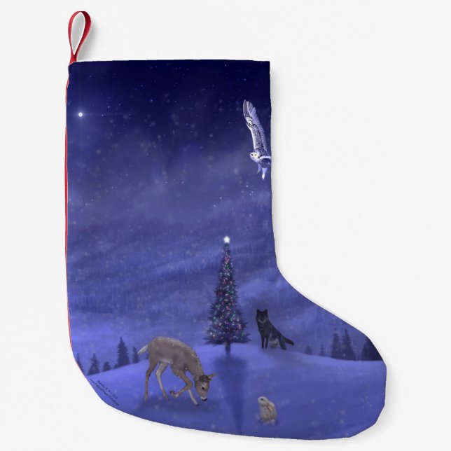 Night Watch Small Christmas Stocking (Front)