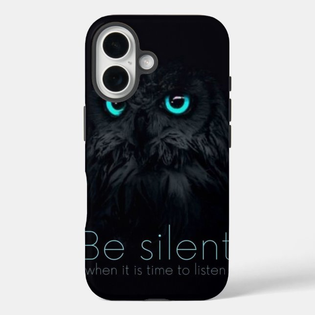 Night Watcher Owl Design for iPhone 16 back cover  (Back)