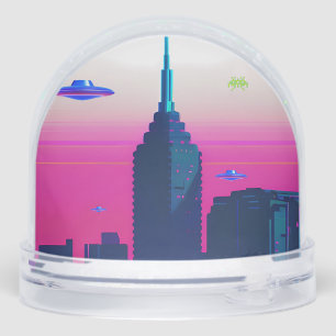 Night Waves and Vapor Daze Snowglobe