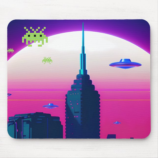 Night Waves and Vapour Daze Mouse Pad (Front)