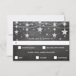 Night Wedding Under the Stars RSVP