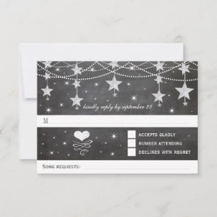 Night Wedding Under the Stars RSVP