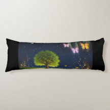 Night Willow Tree w/butterflies and fireflies