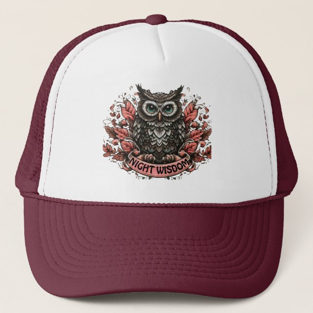 Night Wisdom Trucker Hat (Front)