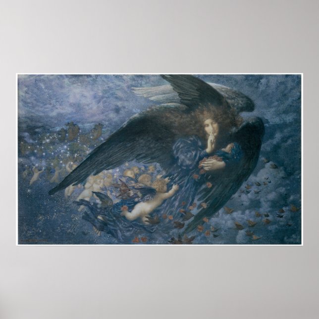 Night with her Train of Stars Poster (Front)